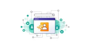 Abstract representation of AI-driven personalization with user icons and a search bar.