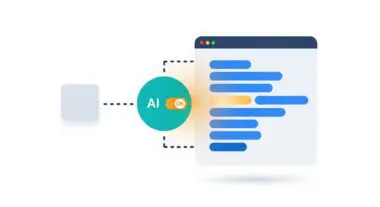 Conceptual illustration showing a green circle with 'AI ON' and dotted lines connecting to a data visualization, representing Explainable AI.