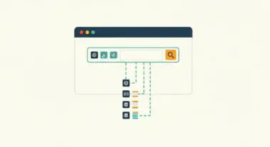 Conceptual graphic illustrating how few-shot classification aids search results.