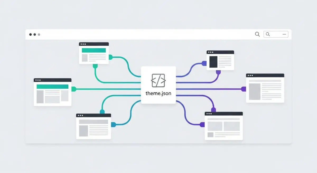 Visualizing global styles connected to various website components via theme.json.