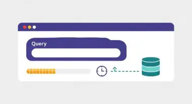 Visualizing query processing and database interaction, indicating inference latency.