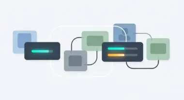 Conceptual diagram illustrating connections and data flow, representing Kadence WP's interconnected features.