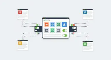 Central dashboard connecting multiple WordPress sites, illustrating efficient ManageWP operations.