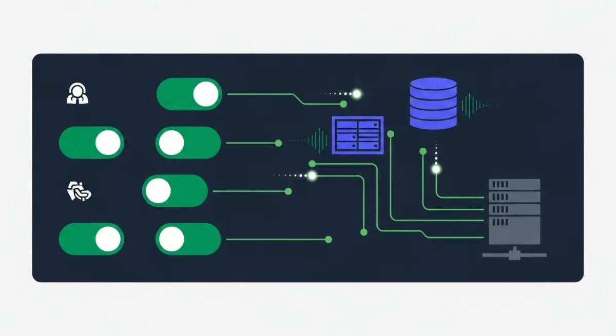 Diagram illustrating data flow and connections, relevant to Ninja Forms.