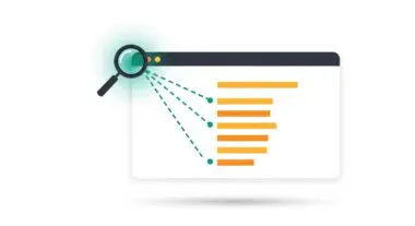 A magnifying glass hovers over a browser window showing a list of search results, representing organic search results.