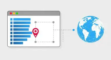 Website preconnect indicator on a dashboard connecting to a global network.