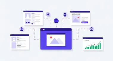 Diagram showing user journeys and analytics leading to effective remarketing campaigns for e-commerce.
