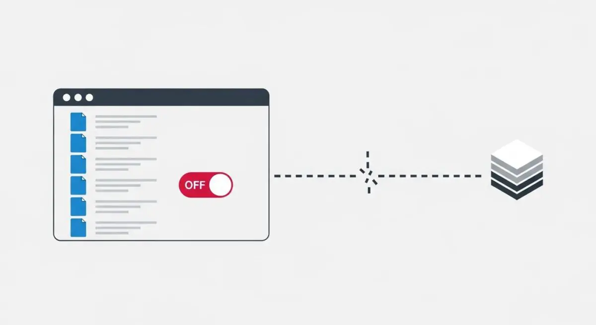 A toggle switch labeled 'OFF' on a browser window, representing the Robots Meta Tag status. By Andres SEO Expert.