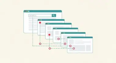 Illustration of interconnected web pages forming a Silo Structure with dashed lines and circles.