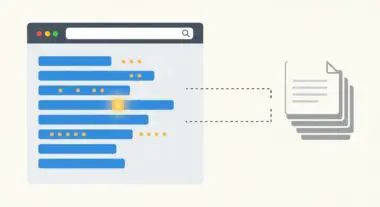 Diagram illustrating search result ranking and document relevance analysis for TF-IDF scoring.