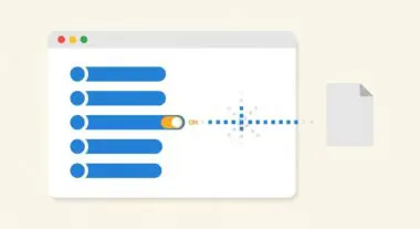 A toggle switch is ON, indicating a UGC link attribute is active and connecting data to a document.