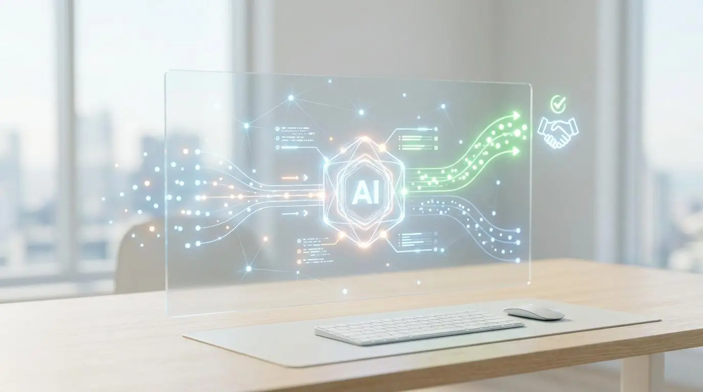AI analyzes web form data for automated lead qualification and scoring.