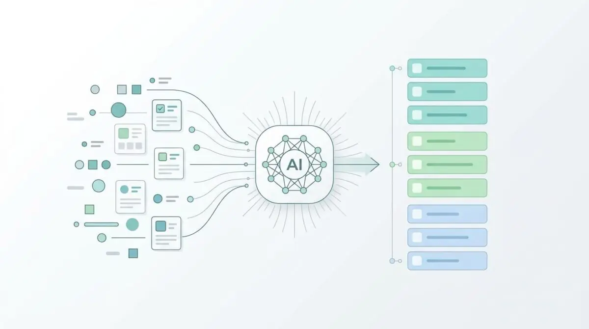 AI analyzing tasks for prioritization in project management.