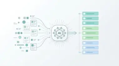 AI analyzing tasks for prioritization in project management.