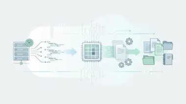 AI processing code to generate software documentation via a central processor.