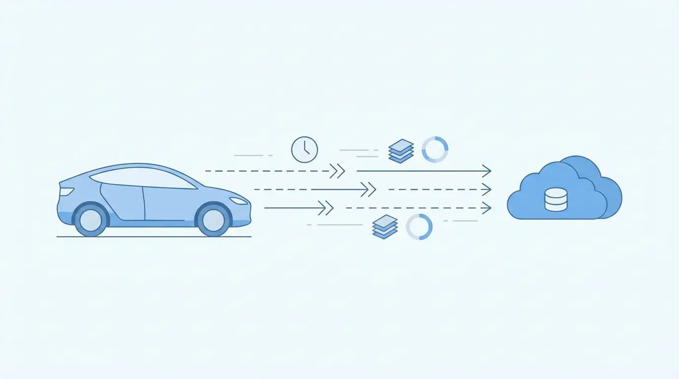 Car data transmitting for automated instant locking of cargo doors triggered by geofence departures.
