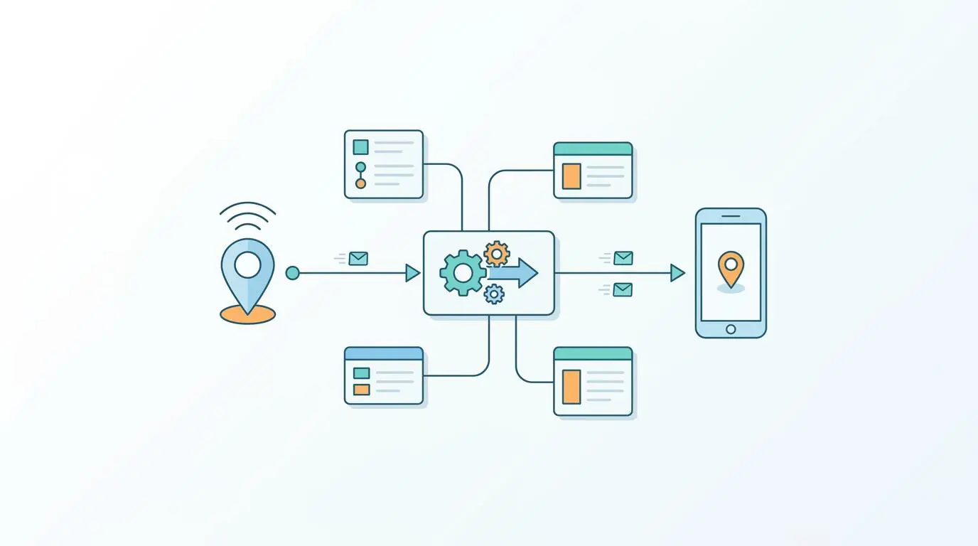 Automated instant deployment of localized in-app messaging using IP geolocation.