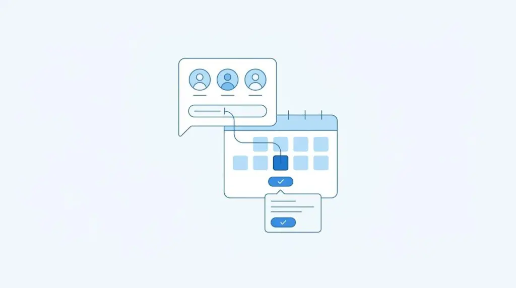 Automated scheduling links via WhatsApp for prospects indicating meeting intent.