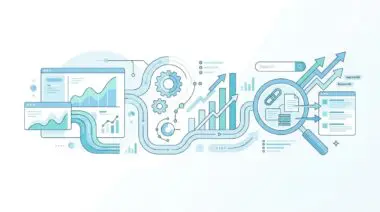 Illustrating how FinTech helps get out of debt with growth charts and search analysis.