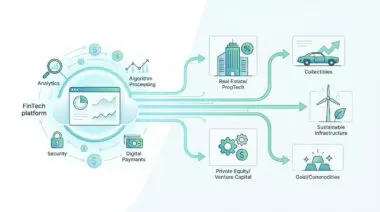 FinTech platform connecting to alternative assets like art, wine, and gold for investment.