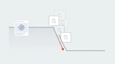 Google Discover traffic drop with missing image error icon.
