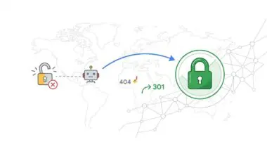 Robot encountering 404 error, then redirecting via 301 to HTTPS site.