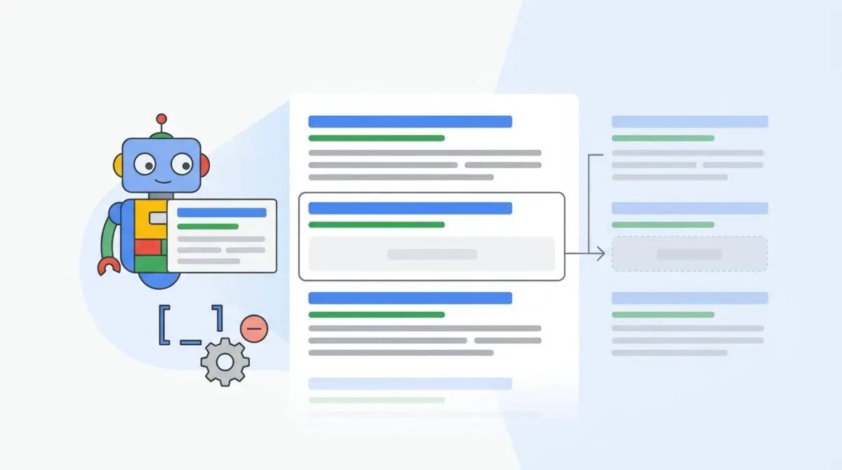 Robot with data snippet, representing Googlebot ignoring data-nosnippet.