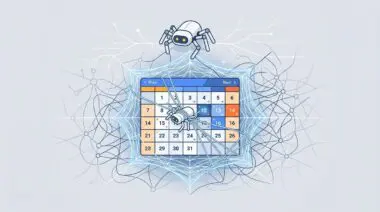Googlebot spider trapped in a dynamic calendar widget web.