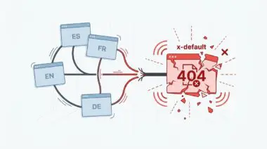 Hreflang x-default tag error leading to broken 404 page, invalidatinghreflang clusters.