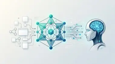 AI brain processing data structures for understanding brand entities with JSON-LD.