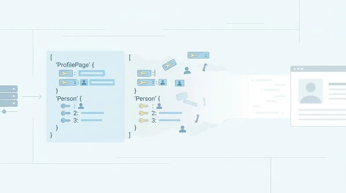 Schema conflict between ProfilePage and Person affecting author bios and rich snippets.