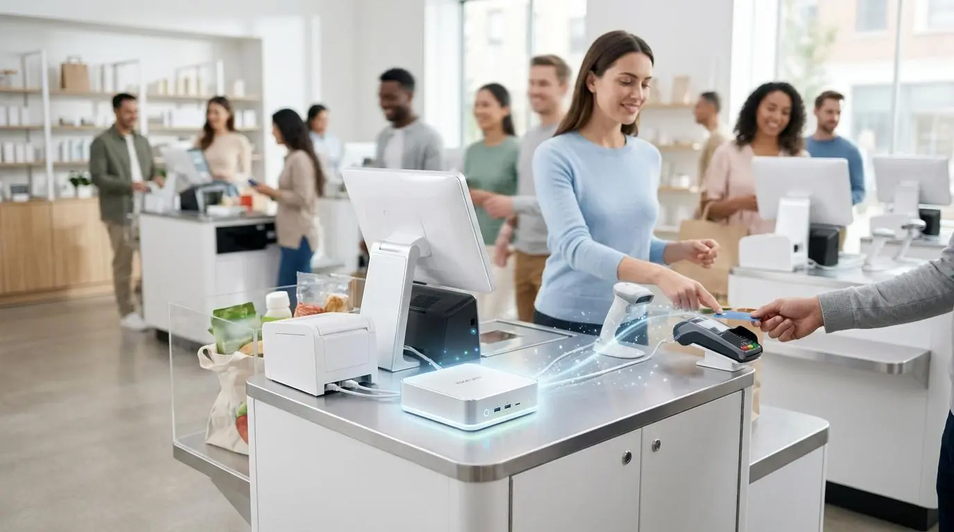 Customer makes payment for multi-state sales tax, demonstrating real-time automated calculation.