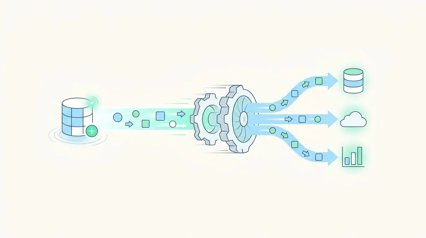 Gears process data from a database to synchronize Jira, Trello, ClickUp milestones.