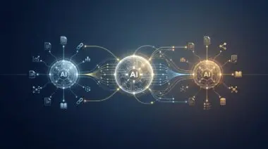 Abstract network graphic illustrating AI connection nodes, symbolizing reverse-engineering AI citations. By Andres SEO Expert.