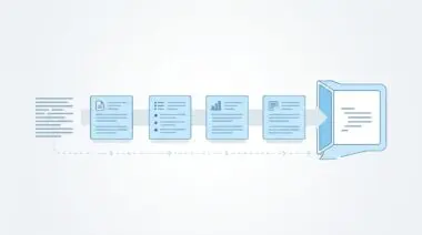 Diagram illustrating creating self-contained content sections for better LLM chunking, showing documents feeding into a folder.