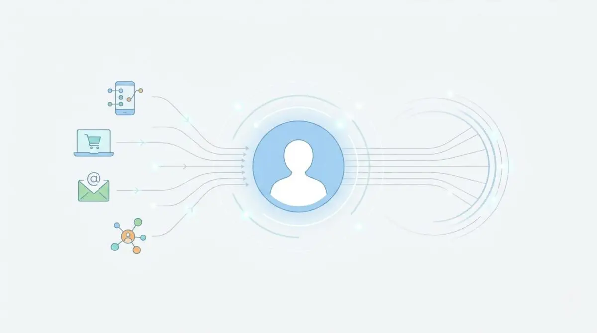 Illustration of how to create a single view of your customer with a CDP by unifying data.