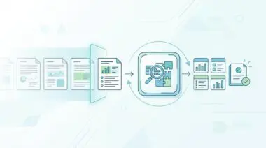 Illustration of document analysis for managing context window limits in long document analysis.