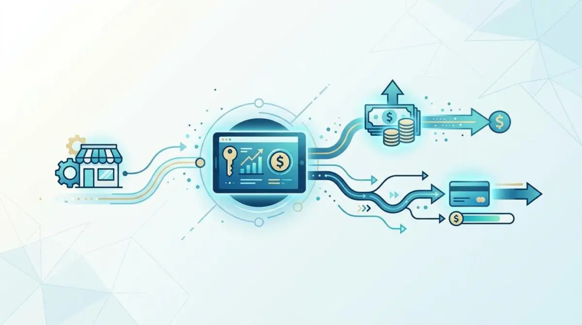Small business accessing funding via online FinTech platforms for loans.