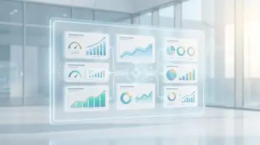 Dashboard with charts visualizing data for the best robo-advisors for beginners and experienced investors.