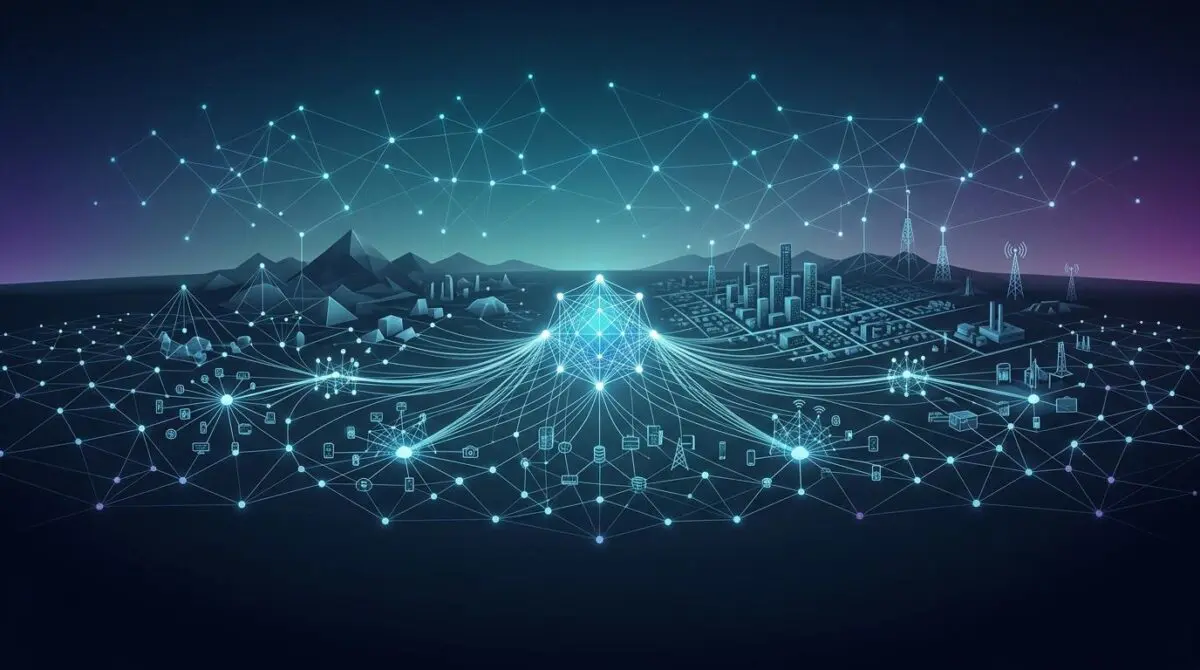 Networked cityscape illustrates the challenges of implementing AIoT at scale.