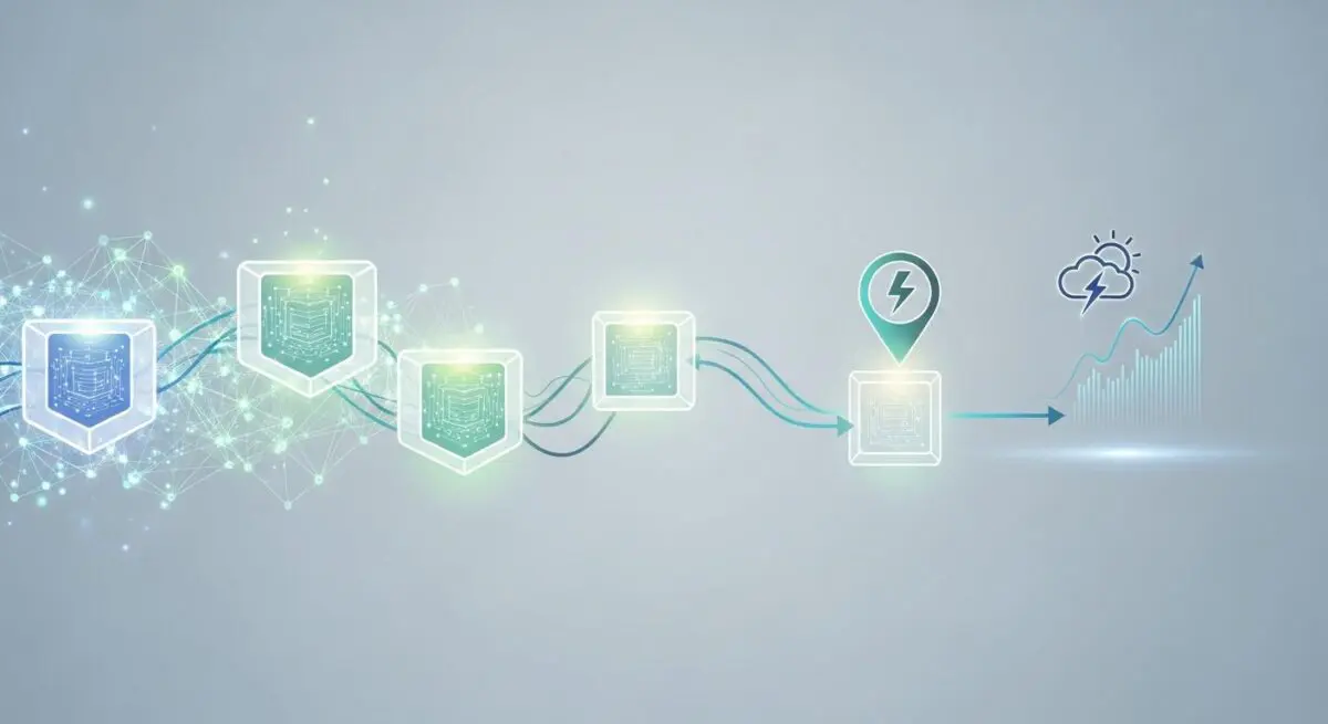 Smart contracts enabling the future of parametric insurance via blockchain processing and weather data.