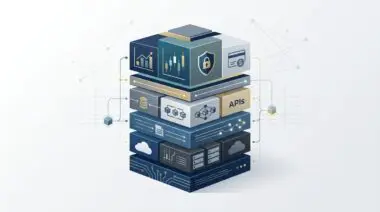 The ultimate Fin-tech stack with layers for APIs, data, security, and analytics.