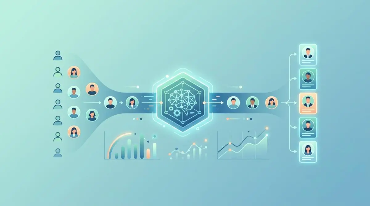 AI powered applicant tracking system platforms matching candidates with job openings.