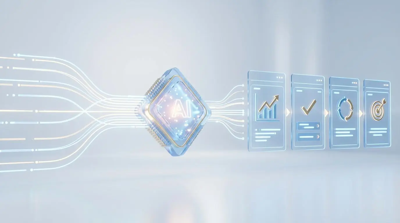 AI chip powering prescriptive analytics and automated playbooks for customer success platforms.