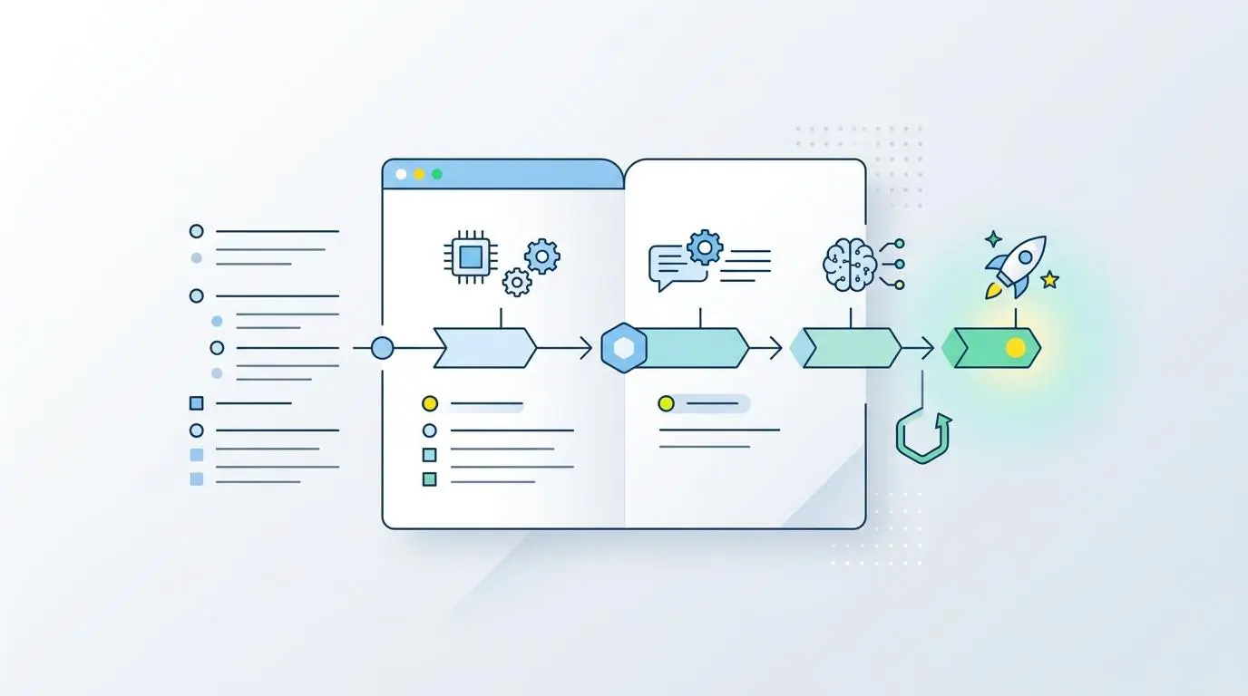 Clean markdown roadmap for AI assistants, illustrating data structure for AI search.