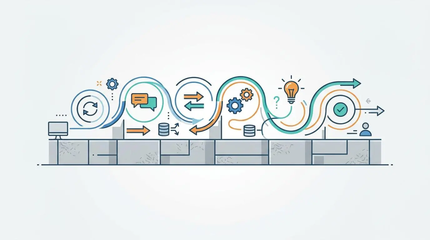Workflow automation process for AI chatbots with fixed infrastructure costs.