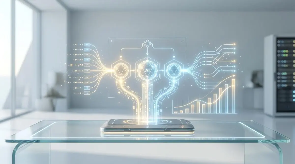 Generative engine optimization for AI platforms, showing data flow and growth metrics.