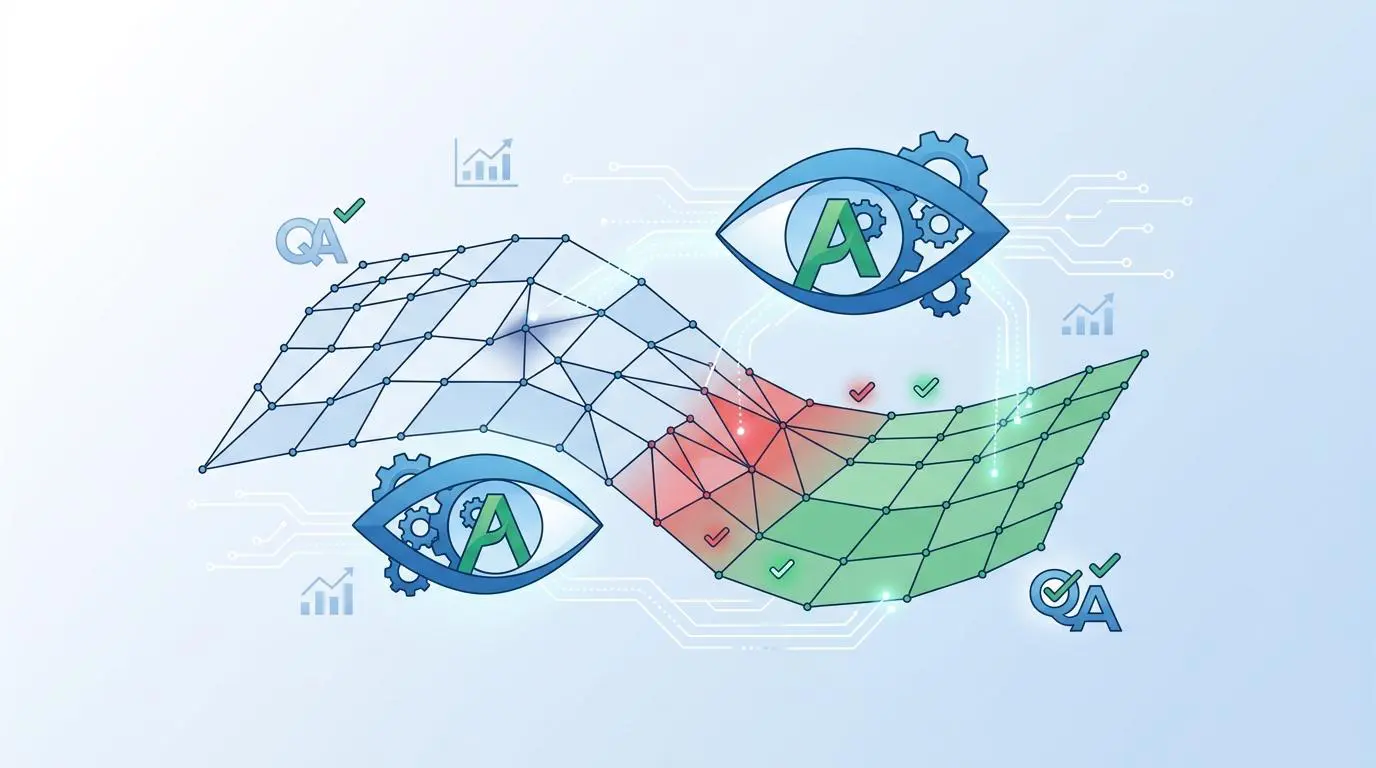 Autonomous agent ensures mesh topology quality for 3D product models created from 2D images.