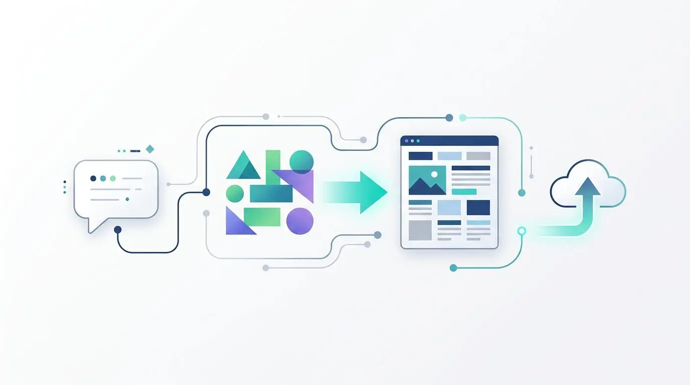 AI thumbnail design workflow: prompt to publish visual elements and cloud upload