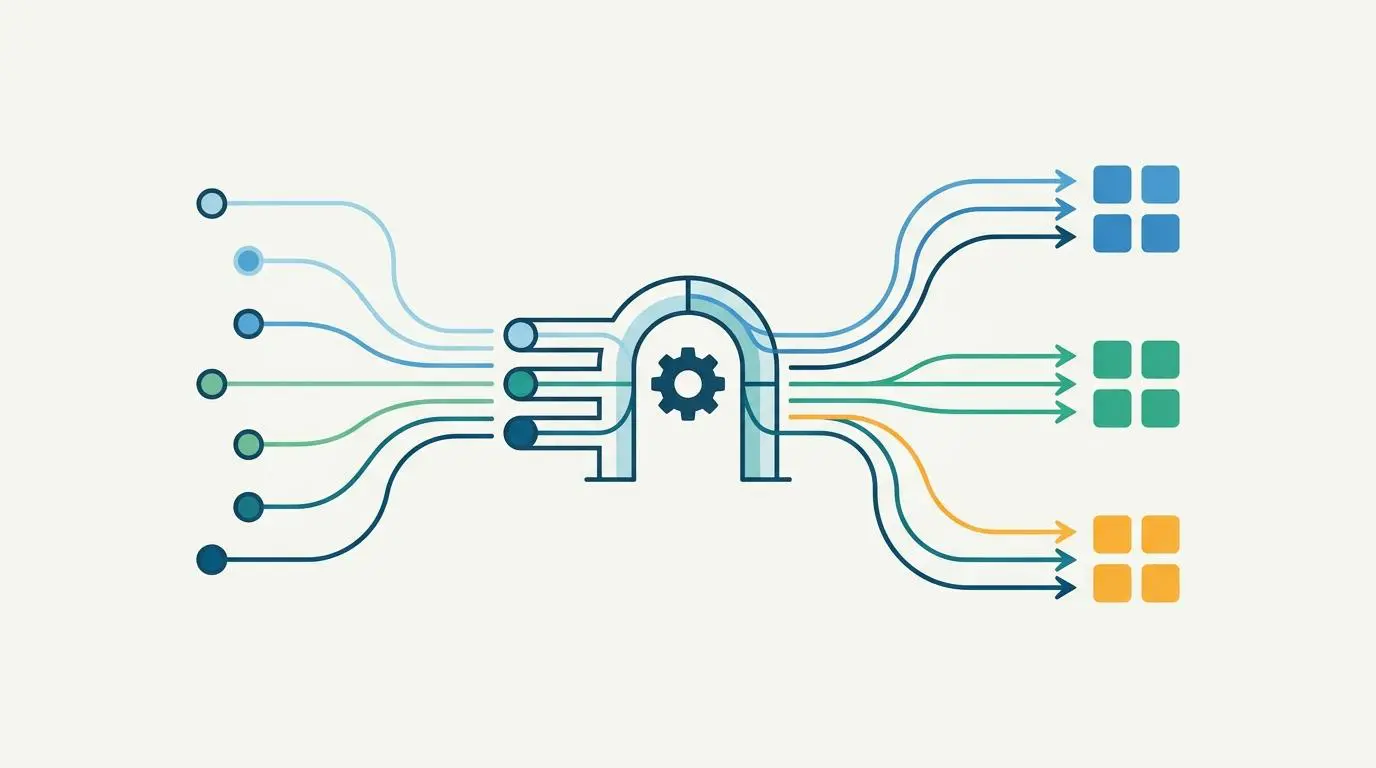 Digital API gateway traffic management architecture illustrating data flow in API management platforms.